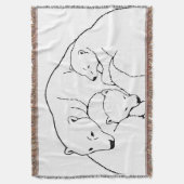 Beer Art Blanket Moeder & Beer Throw Blanket Deken (Voorkant Verticaal)