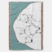 Beer Art Blanket Moeder & Beer Throw Blanket Deken (Voorkant Verticaal)