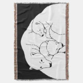 Beer Art Blanket Moeder & Beer Throw Blanket Deken (Voorkant Verticaal)