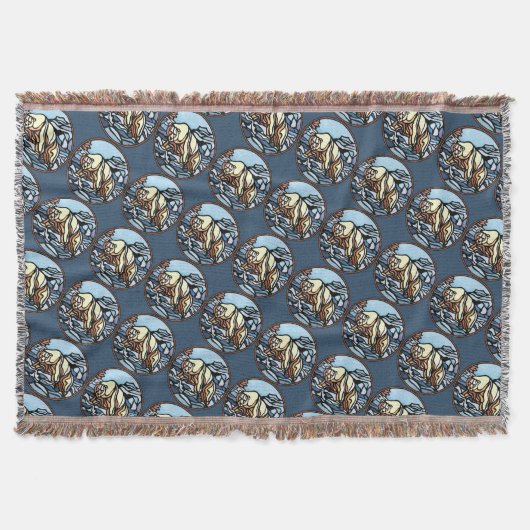 Beer Art Blanket Native Polar Beer Throw Blanket Deken (Voorkant)