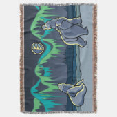 Beer Art Blanket Native Polar Beer Throw Blanket Deken (Voorkant Verticaal)