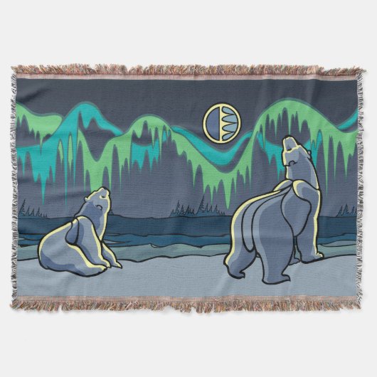 Beer Art Blanket Native Polar Beer Throw Blanket Deken (Voorkant)