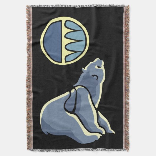 Beer Art Blanket Native Polar Beer Throw Blanket Deken (Voorkant Verticaal)