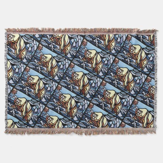 Beer Art Blanket Native Polar Beer Throw Blanket Deken (Voorkant)