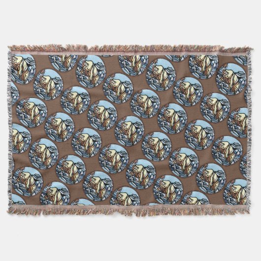 Beer Art Blanket Native Polar Beer Throw Blanket Deken (Voorkant)