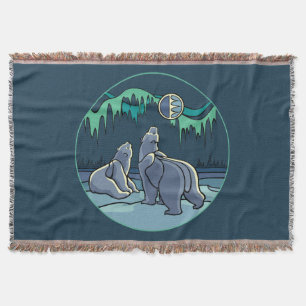 Beer Art Blanket Native Polar Beer Throw Blanket Deken