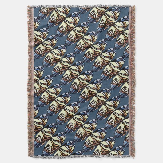 Beer Art Blanket Native Polar Beer Throw Blanket Deken (Voorkant Verticaal)