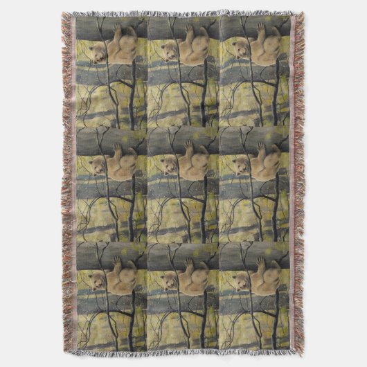 Beer Art Blankets Kermode Beer Throw Blanket Deken (Voorkant Verticaal)
