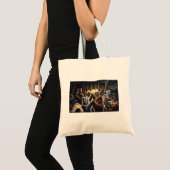 Beer Art Canvas tas Dansende Beren Shopping Bag (Voorkant (product))