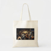 Beer Art Canvas tas Dansende Beren Shopping Bag (Voorkant)