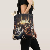Beer Art Canvas tas Dansende Beren Shopping Bag (Dichtbij)
