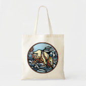 Beer Art Canvas tas Polar Beer Art Shopping Bag (Voorkant)