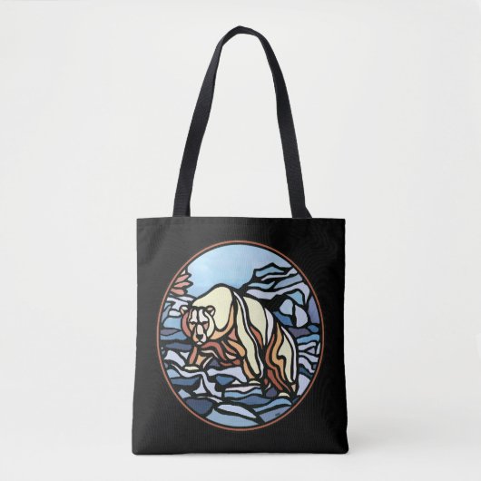 Beer Art Canvas tas Polar Beer Art Shopping Bag (Voorkant)