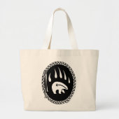 Beer Art Canvas tas Tribal Wildlife Art Shopping B (Voorkant)