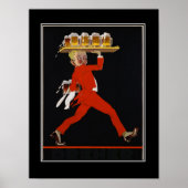 Beer Art Deco — wijnposter Poster (Voorkant)