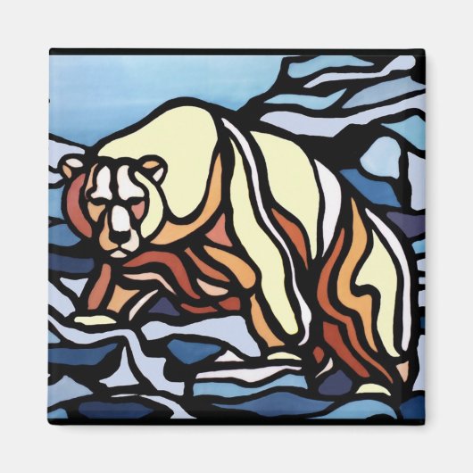 Beer Art Fridge Magnet Wildlife Art Magnets (Voorkant)