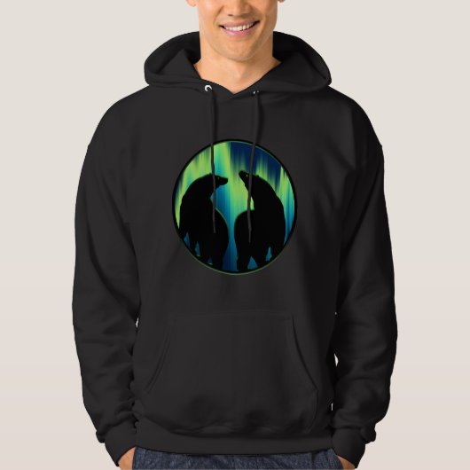 Beer Art Hoodie Northern Lights Beer Hoodie (Voorkant)