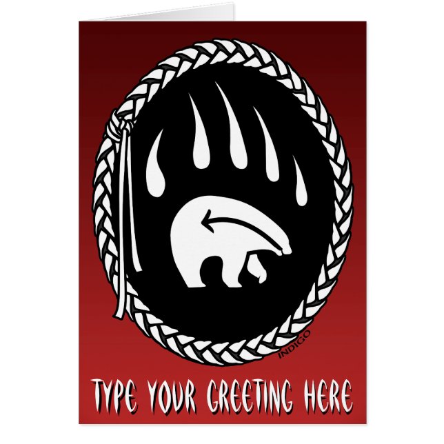 Beer Art Kaarten Aangepaste Beren Kaarten voor  (Voorkant)