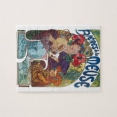  Beer Art Nouveau Alphonse Mucha Art Legpuzzel (Horizontaal)