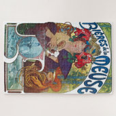  Beer Art Nouveau Alphonse Mucha Art Legpuzzel (Horizontaal)