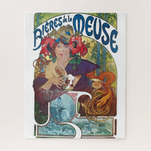 Beer Art Nouveau Alphonse Mucha Art Legpuzzel