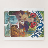  Beer Art Nouveau Alphonse Mucha Art Legpuzzel (Horizontaal)