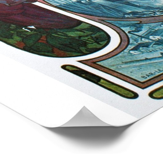  Beer Art Nouveau Alphonse Mucha Poster (Hoek)