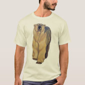 Beer Art T-shirt Polar Beer Shirten Biologische ge (Voorkant)