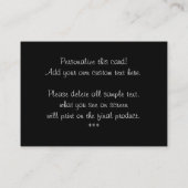 Beer artiesten ontwerpen persoonlijke Visitekaartj Visitekaartje (Achterkant)