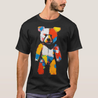 Beer artwork - Dierlijke kleurrijke dierlijke moti T-shirt