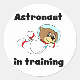Beer Astronaut in Training Tshirts and Gifts Ronde Sticker