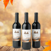 Beer Avontuur Herfst Bergen Neutraal Baby shower Wijn Etiket