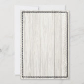 Beer-B-Q partijuitnodiging voor hout Kaart (Achterkant)