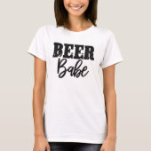 Beer Babe | Grappig damesbier T-shirt (Voorkant)