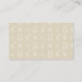 Beer & Baby Bottle Beige Baby Shower Book Request Informatiekaartje (Achterkant)