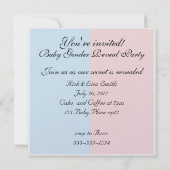 Beer Baby Gendergelijkheid Uitnodiging (Achterkant)