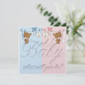 Beer Baby Gendergelijkheid Uitnodiging (Staand voorkant)