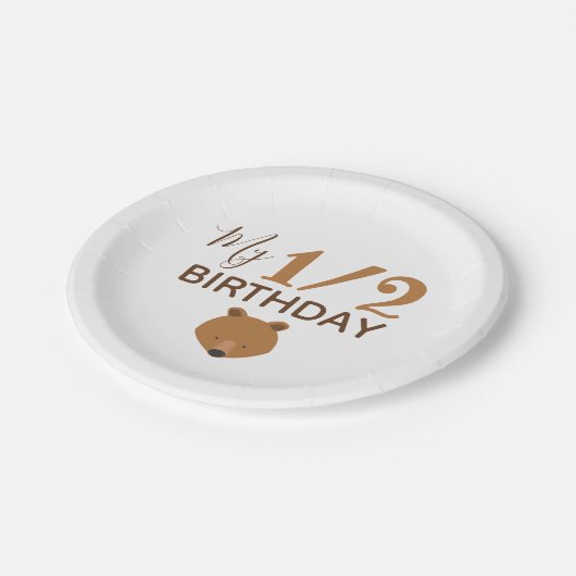 Beer Baby halve verjaardag Papieren Bordje (Gekanteld)