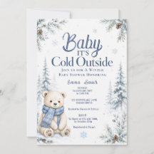 Beer Baby Het Is Koud Buiten Sneeuw Winter Baby Sh