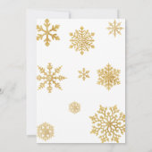 Beer Baby Het is koud buiten Winter Baby shower Kaart (Achterkant)