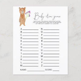 Beer Baby Item Game. Baby shower game