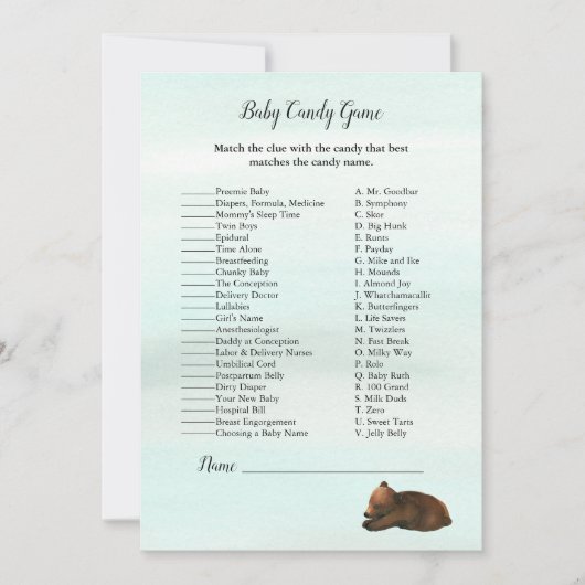 Beer Baby Kaart (Voorkant)