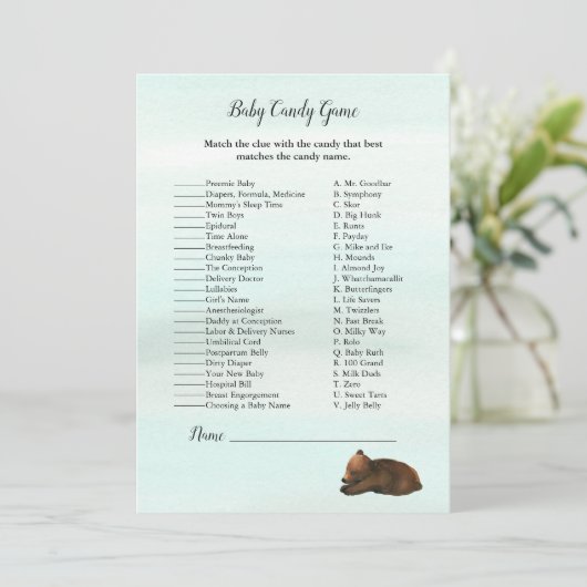 Beer Baby Kaart (Staand voorkant)