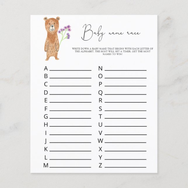 Beer - Baby race game (Voorkant)