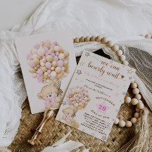 Beer Baby Roze Meisje Baby Shower Vintage
