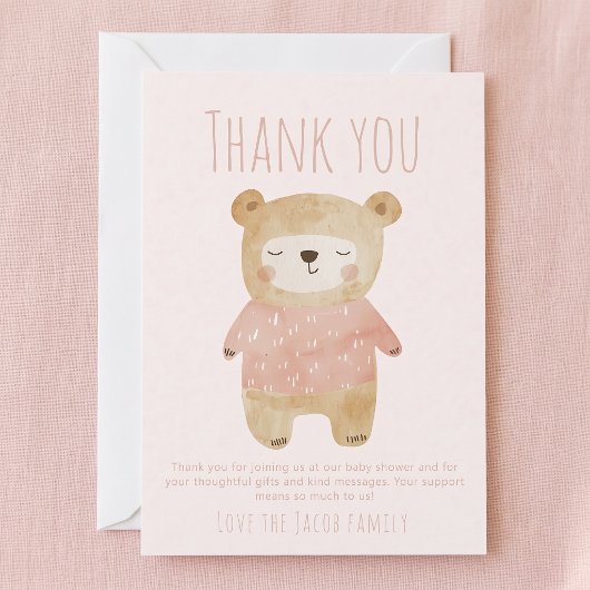 Beer Baby roze Shower Schattig bedankt 