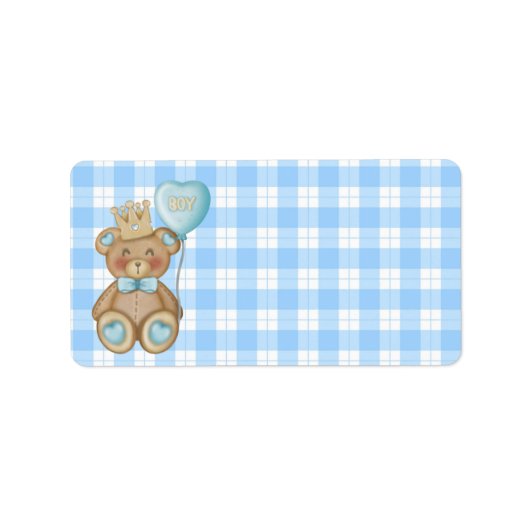 Beer Baby Shower Adreslabels Etiket (Voorkant)