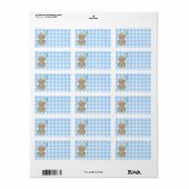 Beer Baby Shower Adreslabels Etiket (Full Sheet)