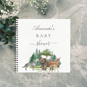 Beer baby shower beboste bossen notitieboek