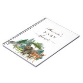 Beer baby shower beboste bossen notitieboek (Linkerzijde)